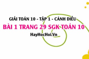 Giải bài 1 trang 29 Toán 10 tập 1 SGK Cánh Diều: Hệ bất phương trình bậc nhất hai ẩn